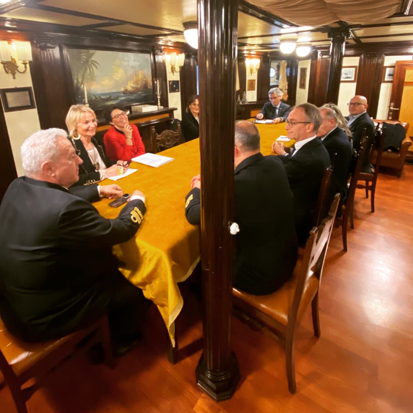 Evento a Bordo del Buque Escuela Amerigo Vespucci: Alimentación Sostenible y Protección del Medioambiente Marino